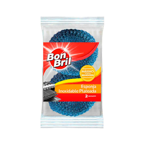 ESPONJA INOXIDABLE BONBRIL 2U PLATEADA